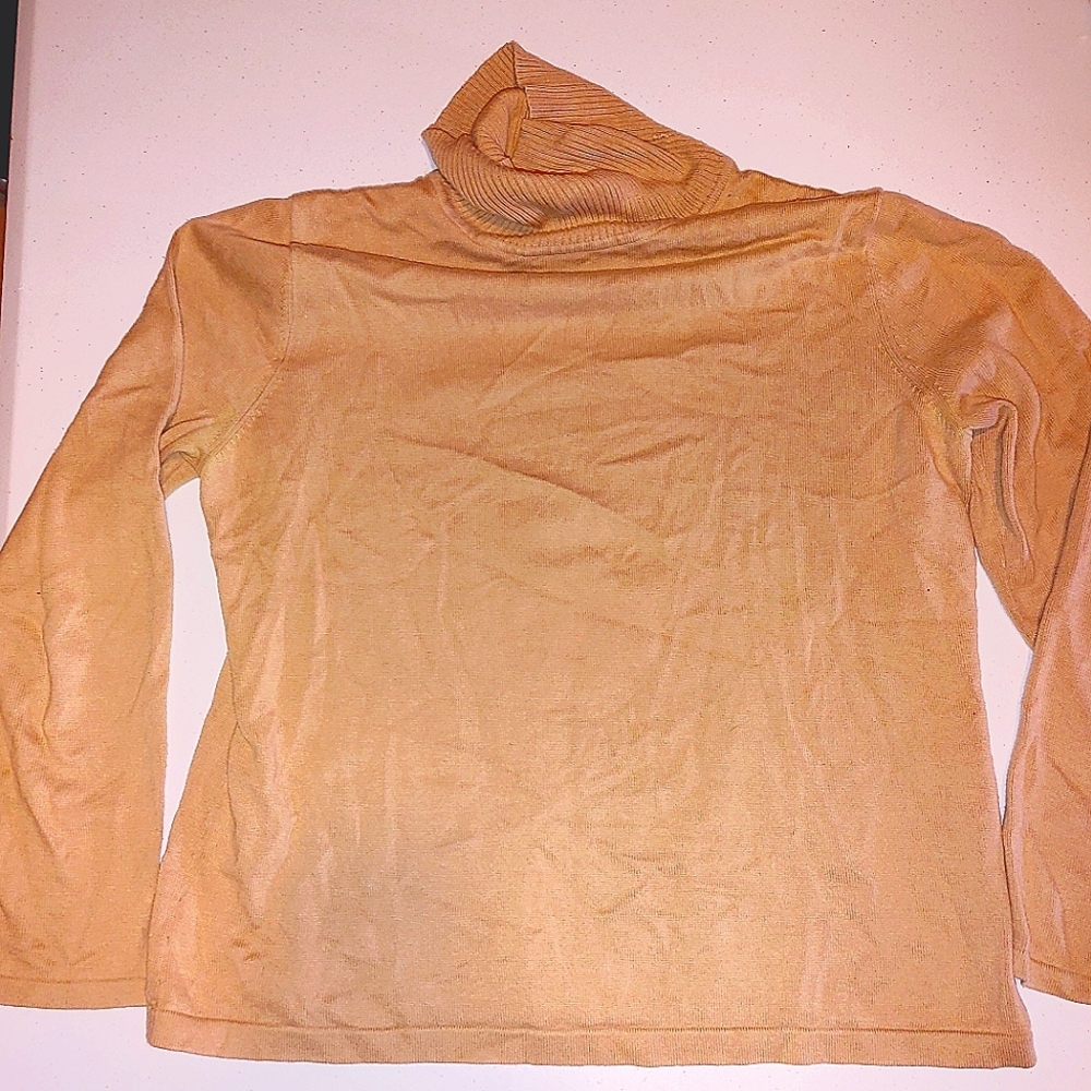 Concepts conrad c womens size large tan long sleeved turtle neck top